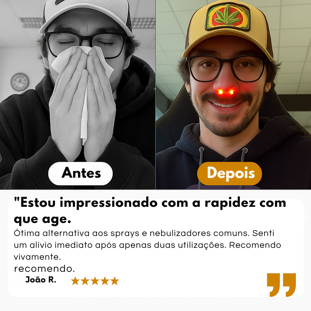 Rylaro™ Dispositivo de luz vermelha nasal