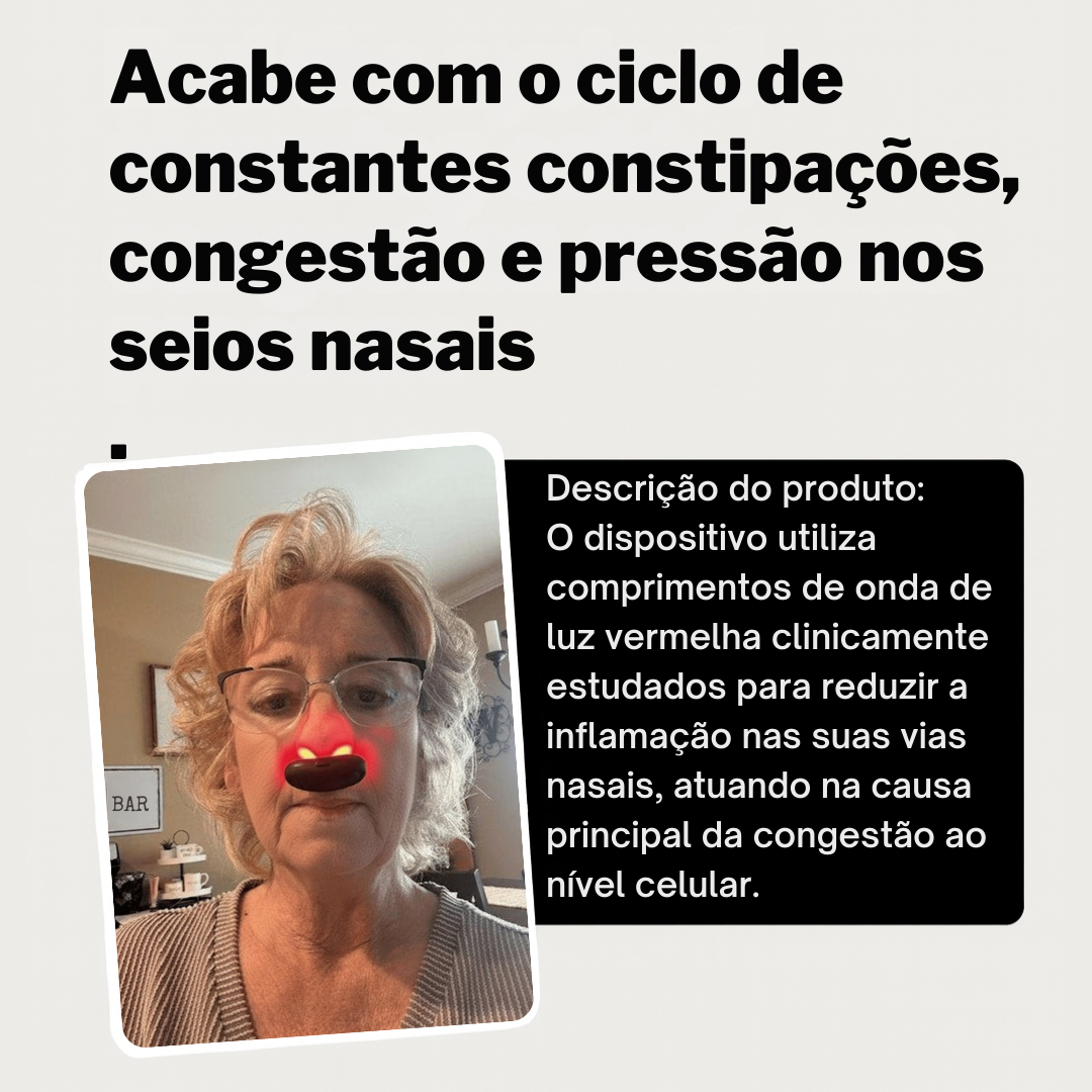 Rylaro™ Dispositivo de luz vermelha nasal