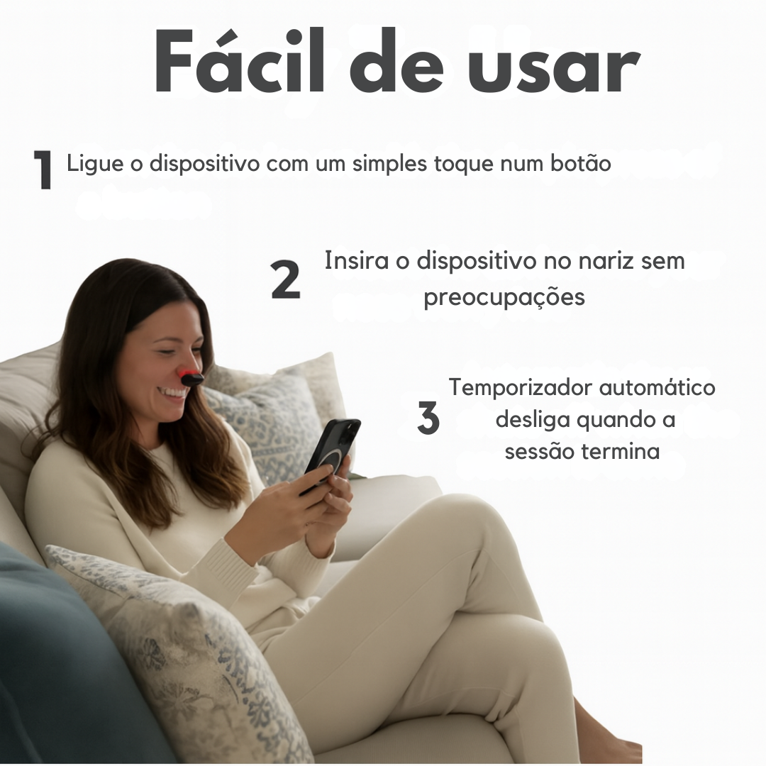 Rylaro™ Dispositivo de luz vermelha nasal